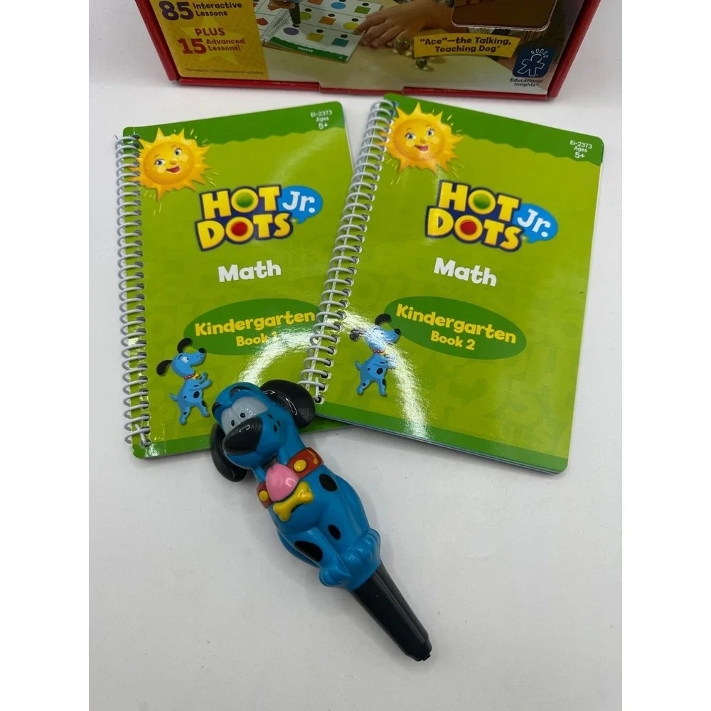 Hot Dots Jr Let's Master Kindergarten Math TESTED WORKING & COMPLETE Educational